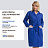 Халат для горничных и уборщиц у01-ХЛ с длинным рукавом васильковый (размер 52-54, рост 170-176) Фото 0