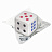 Ластик BRAUBERG "Cubo", 24х24х24 мм, белый, ассорти, 223605 Фото 1