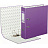 Папка-регистратор Bantex (Attache Selection) Economy Plus 80 мм фиолетовая бумвинил/бумага Фото 2