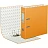 Папка-регистратор Bantex (Attache Selection) Economy Plus 80 мм оранжевая бумвинил/бумага с защитным уголком Фото 2