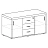 Тумба-купе подкатная Комус Мебель Easy Director с центральным замком (дуб шамони светлый, 1200х540х640 мм, 3 ящика) Фото 1 Тумба-купе подкатная Комус Мебель Easy Director с центральным замком (дуб шамони светлый, 1200х540х640 мм, 3 ящика) Фото 1