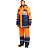 Костюм сигнальный зимний с полукомбинезоном Спектр-2-КПК оранжевый/синий с СОП (размер 48-50, рост 182-188) Фото 0