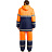 Костюм сигнальный зимний с полукомбинезоном Спектр-2-КПК оранжевый/синий с СОП (размер 48-50, рост 182-188) Фото 2