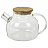 Чайник заварочный 900 мл "Бочонок", жаропрочное стекло, спиральное сито, DASWERK (ДАСВЕРК), 608644 Фото 11