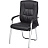 Конференц-кресло Easy Chair 807 VPU черное (искусственная кожа, металл хромированный)