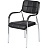 Стул офисный Easy Chair 805VP черный (искусственная кожа, металл хромированный)