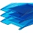 Лоток горизонтальный для бумаг Attache City пластиковый синий Фото 0