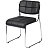 Стул офисный Easy Chair 803VP черный (искусственная кожа, металл хромированный)