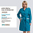 Халат для горничных и уборщиц у01-ХЛ с длинным рукавом бирюзовый (размер 40-42, рост 158-164) Фото 0