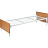 Кровать одноярусная Бытовая К.191.57 (белый/бук, 940х2038х700 мм) Кровать одноярусная Бытовая К.191.57 (белый/бук, 940х2038х700 мм)