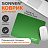 Коврик для мыши SONNEN "GREEN", резина + ткань, 220х180х3 мм, 513305 Фото 0