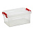 Ящик-контейнер для хранения 25 л, С КРЫШКОЙ НА ЗАЩЕЛКАХ, 24х48х32 см, прозрачный, IDEA, М 2867, М2867 Фото 0