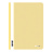 Папка-скоросшиватель пластик. Berlingo, А4, 180мкм, желтая с прозр. верхом