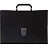 Портфель-картотека пластиковая Attache А4 черная (37x27x3 см, 12 отделений)