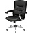 Кресло для руководителя Easy Chair 550 TR черное (рециклированная кожа с компаньоном, металл)