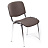 Стул офисный Easy Chair Изо коричневый (искусственная кожа, металл хромированный)