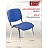 Стул офисный Easy Chair Изо синий экокожа металл хромированный (550734) Фото 0