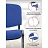 Стул офисный Easy Chair Изо синий экокожа металл хромированный (550734) Фото 1