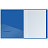 Папка с 10 вкладышами Berlingo "Soft Touch" А4, 17мм, 700мкм, синяя, с внутр. карманом Фото 2