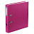 Папка-регистратор OfficeSpace, 50мм, бумвинил, с карманом на корешке, розовая