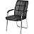 Конференц-кресло Easy Chair 810 VPU черное (экокожа, металл хромированный)