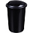 Ведро мусорное Uniplast 12 л пластик с крышкой чёрное (36x25.5x25.5 см)