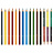 Карандаши цветные Faber-Castell Замок 12 цветов шестигранные и 6 цветов круглые с точилкой Фото 0