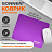 Коврик для мыши SONNEN "PURPLE", резина + ткань, 220х180х3 мм, 513307 Фото 0