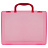 Портфель-кейс 1 отделение СТАММ, А4, 275*375*57мм, на защелках, тонированный розовый Фото 0