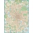 Карта Москвы территориально-административная 1:21 000 настенная 206x155 см
