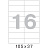 Этикетки самоклеящиеся Комус (ProMega Label) 105х37 мм 16 штук на листе белые (100 листов в упаковке) Фото 7