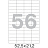 Этикетки самоклеящиеся Комус (ProMega Label) 52,5х21,2 мм 56 штук на листе белые (100 листов в упаковке) Фото 7