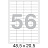 Этикетки самоклеящиеся Комус (ProMega Label) 48,5x20,5 мм 56 штук на листе белые (100 листов в упаковке) Фото 7