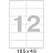 Этикетки самоклеящиеся Комус (ProMega Label) 105х48 мм 12 штук на листе белые (25 листов в упаковке) Фото 7
