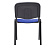 Стул Helmi HL-F01 "Изо", каркас черный, обивка ткань синяя с черным Фото 4