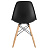 Стул обеденный Eames черный (пластик, массив дерева) Фото 0