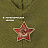 Пилотка Военная, металлическая красная звезда, размер 56 (универсальный), ПЛ-11 Фото 4