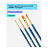Набор художественных кистей синтетика Гамма "Галерея", 4шт., круглые №1, 3, плоские №4, 8, блистер, европодвес Фото 0