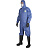 Комбинезон одноразовый с капюшоном Lakeland SafeGard 76 синий 45 г/кв.м (размер 52-54, XL, ESB428)