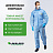 Комбинезон одноразовый с капюшоном Lakeland SafeGard 76 синий 45 г/кв.м (размер 52-54, XL, ESB428) Фото 5