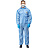 Комбинезон одноразовый с капюшоном Lakeland SafeGard 76 синий 45 г/кв.м (размер 56-58, XXL, ESB428)
