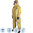 Комбинезон одноразовый с капюшоном Lakeland ChemMAX 1 желтый 80 г/кв.м (размер 44-46, М, CT1S428)