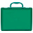 Портфель-кейс 1 отделение СТАММ, А4, 275*375*57мм, на защелках, тонированный зеленый Фото 0 Портфель-кейс 1 отделение СТАММ, А4, 275*375*57мм, на защелках, тонированный зеленый Фото 0