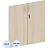 Двери низкие Easy ЛДСП с замком (дуб светлый/серый, 768х760 мм, 2 штуки) Двери низкие Easy ЛДСП с замком (дуб светлый/серый, 768х760 мм, 2 штуки)