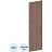 Дверь средняя Комус Мебель (Easy to lead) Easy ЛДСП (дуб темный/серый, 380х1150 мм)