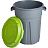 Бак для отходов 80 л пластиковый серый/зеленый Фото 1 Бак для отходов 80 л пластиковый серый/зеленый Фото 1