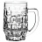 Кружка для пива с ручкой, 500 мл, КОМПЛЕКТ 2 штуки, фактурное стекло, PASABAHCE "ПАБ", фирменная подарочная упаковка, 55289 Фото 0