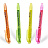 Набор текстовыделителей Crown Multi Hi-Lighter Aroma (толщина линии 1-4 мм, 4 цвета) Фото 1