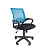 Кресло офисное Easy Chair 304 ТС Net голубое/черное (сетка/ткань, пластик) Фото 3