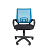 Кресло офисное Easy Chair 304 ТС Net голубое/черное (сетка/ткань, пластик) Фото 0
